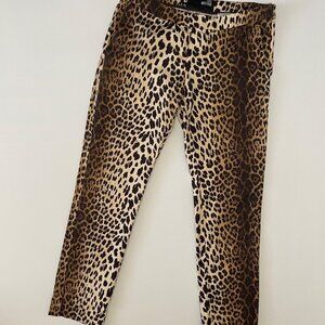 Love Moschino Pants Leopard Print Side Zipper Size IT 44 / US 8